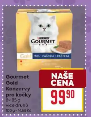 Billa Gourmet Gold Konzervy pro kočky nabídka