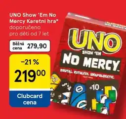 Tesco UNO Show 'Em No Mercy Karetní hra nabídka