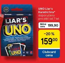 Tesco UNO Liar's Karetní hra nabídka