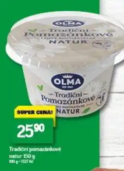 Brněnka Olma Tradiční pomazánkové natur nabídka