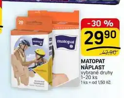 Flop MATOPAT NÁPLAST vybrané druhy 1-20 ks nabídka