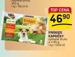 Flop FRISKIES KAPSIČKY vybrané druhy nabídka