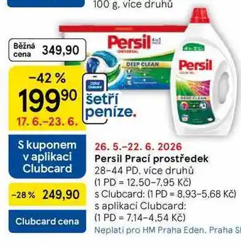 Tesco Persil Prací prostředek, 28-44 PD, více druhů nabídka