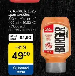 Tesco Spak Omáčka, 320 ml, více druhů nabídka