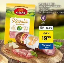 Tesco Krásno Kavalir se sýrem, 76 g, baleny nabídka
