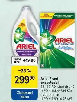 Tesco Ariel Prací prostředek, 38-63 PD, více druhů nabídka