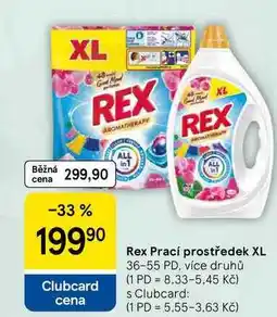 Tesco Rex Prací prostředek XL, 36-55 PD, více druhů nabídka