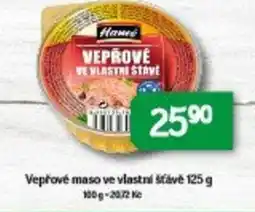 Brněnka Vepřové maso ve vlastní šťávě nabídka