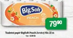 Brněnka Toaletni papir BigSoft Peach 2vrstvý nabídka