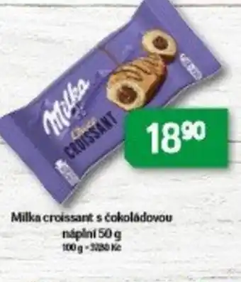 Brněnka Milka croissant s čokoládovou náplní nabídka