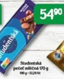 Brněnka Studentská pečeť mléčná nabídka
