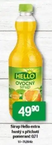 Brněnka Sirup Hello extra hustý s příchutí pomeranč nabídka