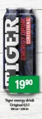 Brněnka Tiger energy drink Original nabídka