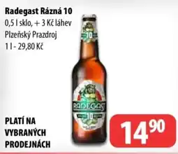 Partner Maloobchodní síť RADEGAST Rázná 10 nabídka