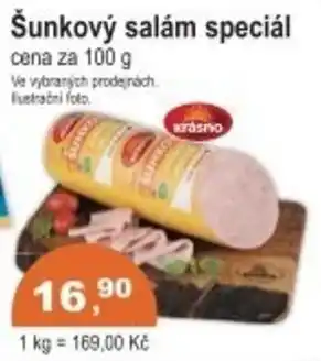 Coop Šunkový salám speciál nabídka
