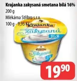 Partner Maloobchodní síť KRAJANKA Zakysaná smetana bílá 16% nabídka