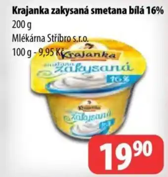 Partner Maloobchodní síť KRAJANKA Zakysaná smetana bílá 16% nabídka