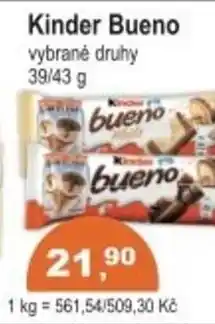 Coop Kinder Bueno nabídka