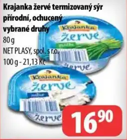 Partner Maloobchodní síť KRAJANKA Žervé termizovaný sýr přírodní, ochucený vybrané druhy nabídka