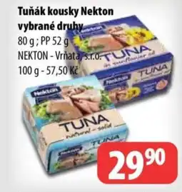 Partner Maloobchodní síť Tuňák kousky nekton vybrané druhy nabídka