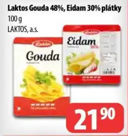 Partner Maloobchodní síť LAKTOS Gouda 48%, eidam 30% plátky nabídka