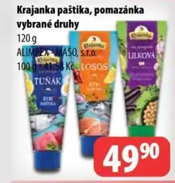 Partner Maloobchodní síť KRAJANKA Paštika, pomazánka vybrané druhy nabídka