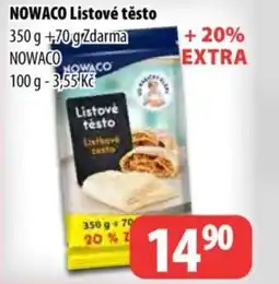 Partner Maloobchodní síť NOWACO Listové těsto nabídka