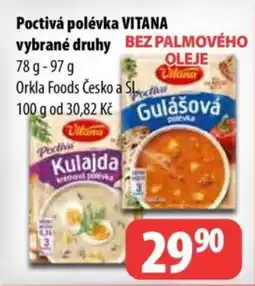 Partner Maloobchodní síť Poctivá polévka vitana vybrané druhy nabídka