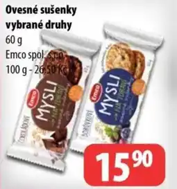 Partner Maloobchodní síť EMCO Ovesné sušenky vybrané druhy nabídka