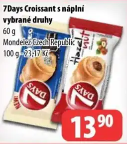 Partner Maloobchodní síť 7DAYS Croissant s náplní vybrané druhy nabídka