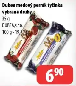 Partner Maloobchodní síť Dubea medový perník tyčinka vybrané druhy nabídka