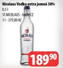 Partner Maloobchodní síť NICOLAUS Vodka extra jemná 38% nabídka