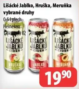 Partner Maloobchodní síť Lišácké jablko, hruška, meruňka vybrané druhy nabídka