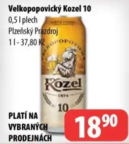 Partner Maloobchodní síť Velkopopovický kozel 10 nabídka