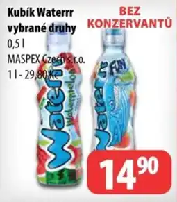 Partner Maloobchodní síť KUBÍK Waterrr vybrané druhy nabídka