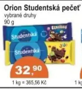 Coop Orion Studentská pečeť nabídka