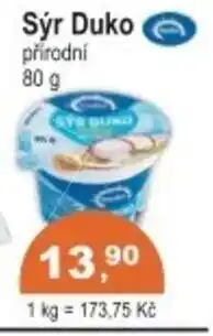 Coop Sýr Duko přírodní nabídka