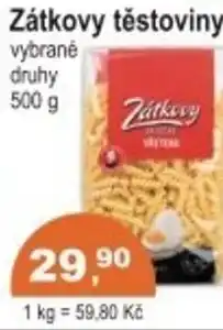 Coop Zátkovy těstoviny nabídka