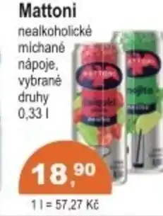 Coop Mattoni nealkoholické michané nápoje nabídka