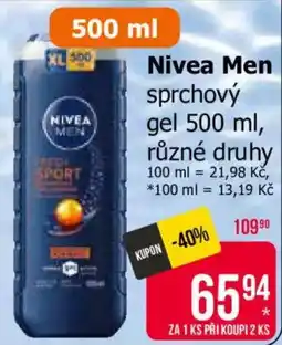 Teta Nivea men nabídka