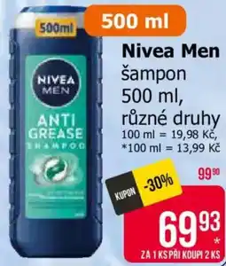 Teta Nivea Men nabídka
