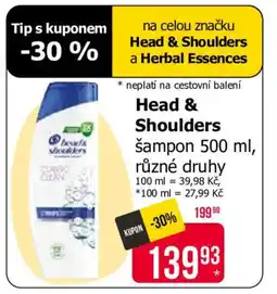Teta Head & Shoulders nabídka