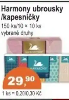 Coop Harmony ubrousky /kapesníčky nabídka