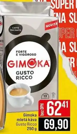 Jip Gimoka mletá káva Gusto Ricco nabídka