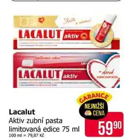 Teta Lacalut Aktiv zubní pasta limitovaná edice nabídka
