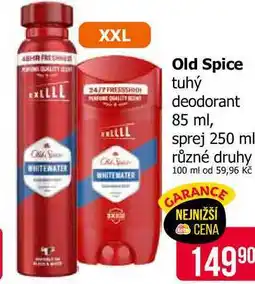 Teta Old Spice tuhý deodorant nabídka