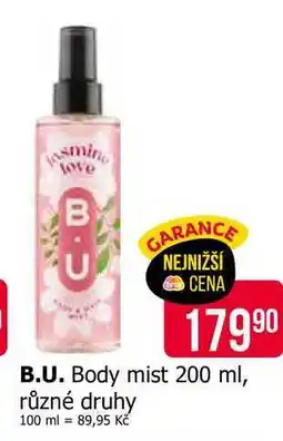Teta B.U. Body mist 200 ml, různé druhy nabídka