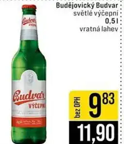 Jip Budějovický Budvar světlé výčepní nabídka