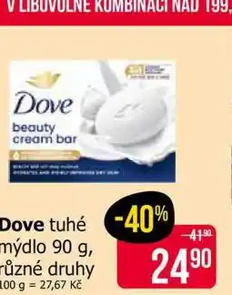 Teta Dove mýdlo 90g, vybrané druhy nabídka