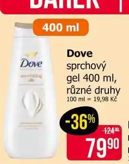 Teta Dove sprchový gel 400 ml, různé druhy nabídka